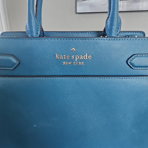 Kate Spade Blue Leather Handbag - Picture 6 of 11